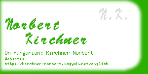 norbert kirchner business card